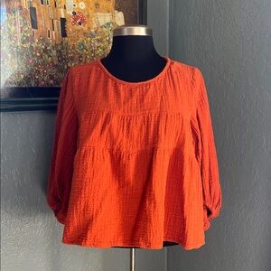 Women's Max Studio Burnt Orange Blouse